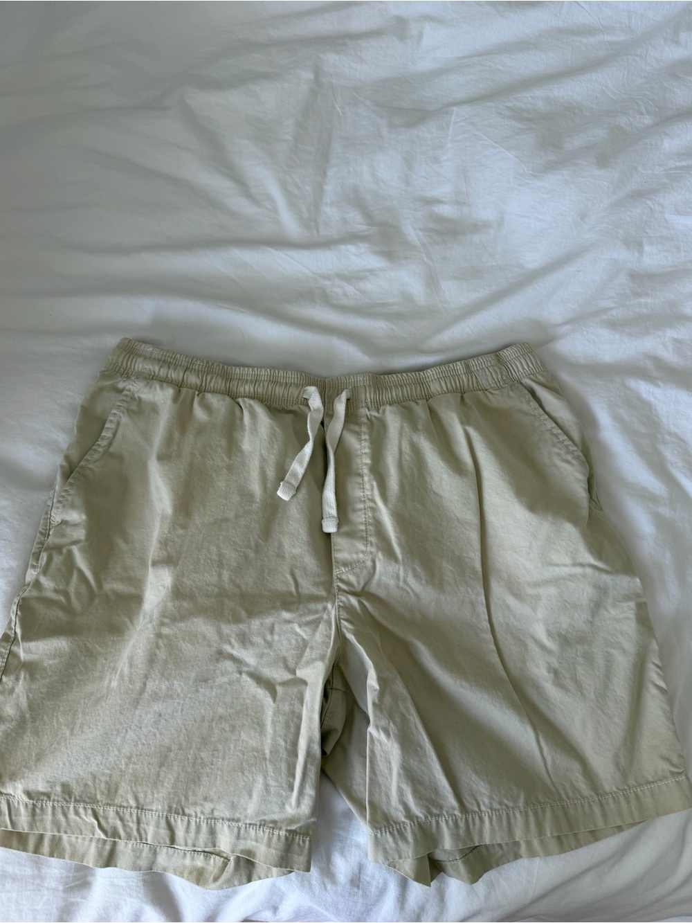 Goodfellow & Co Light Beige Drawstring Athletic Shorts